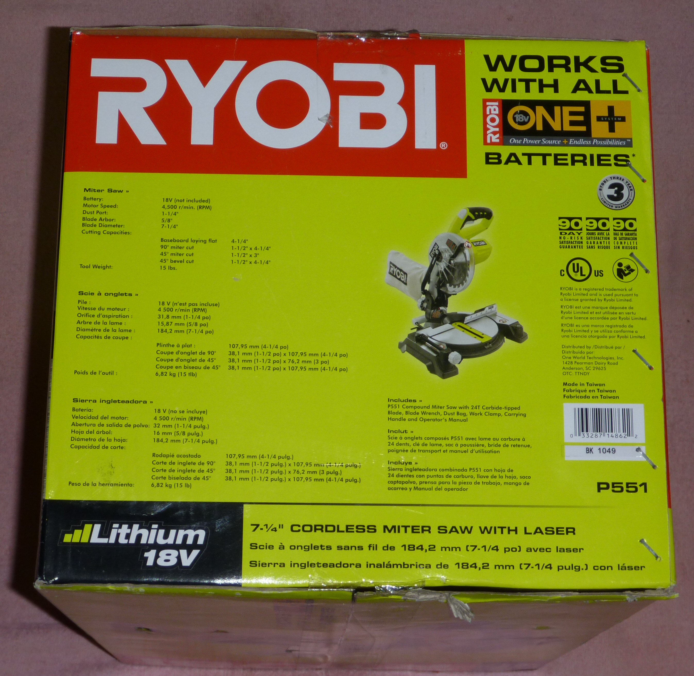 Ryobi cordless miter saw video clips, home depot ryobi 10 compound