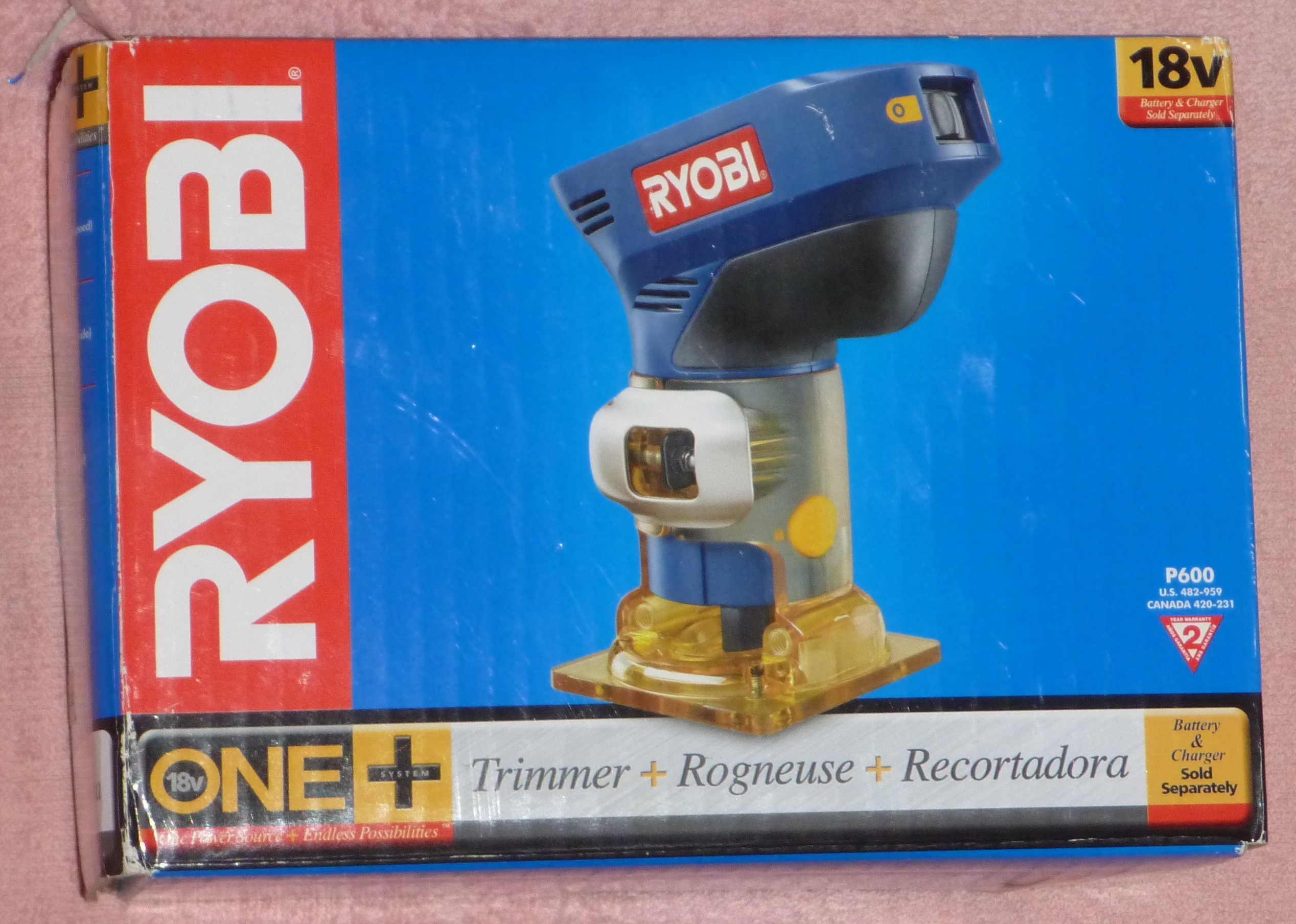 Ryobi One+ P600 18v Cordless Trimmer / Router NIB! eBay